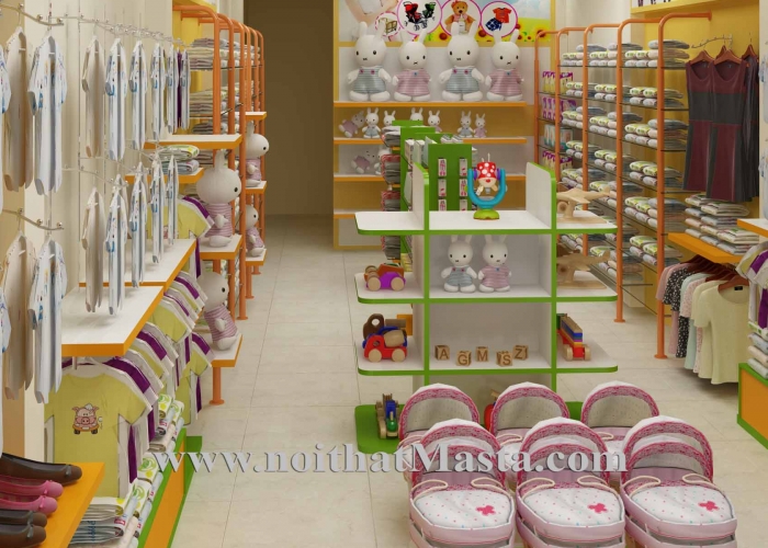 THIẾT KẾ NỘI THẤT CỬA HÀNG MẸ & BÉ - CHỊ NHUNG - THƯỜNG TÍN